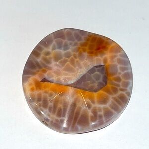 Vtg Fire agate polished Inch and a half